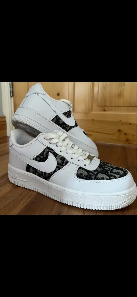 Nike Air Force 1 Custom White Trainers - Image 1