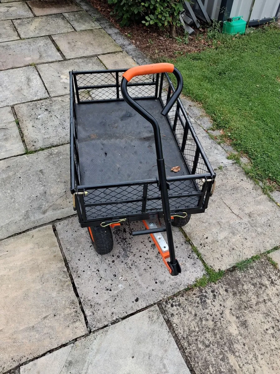 Garden Cart with towing hitch for ride on mower - Image 2