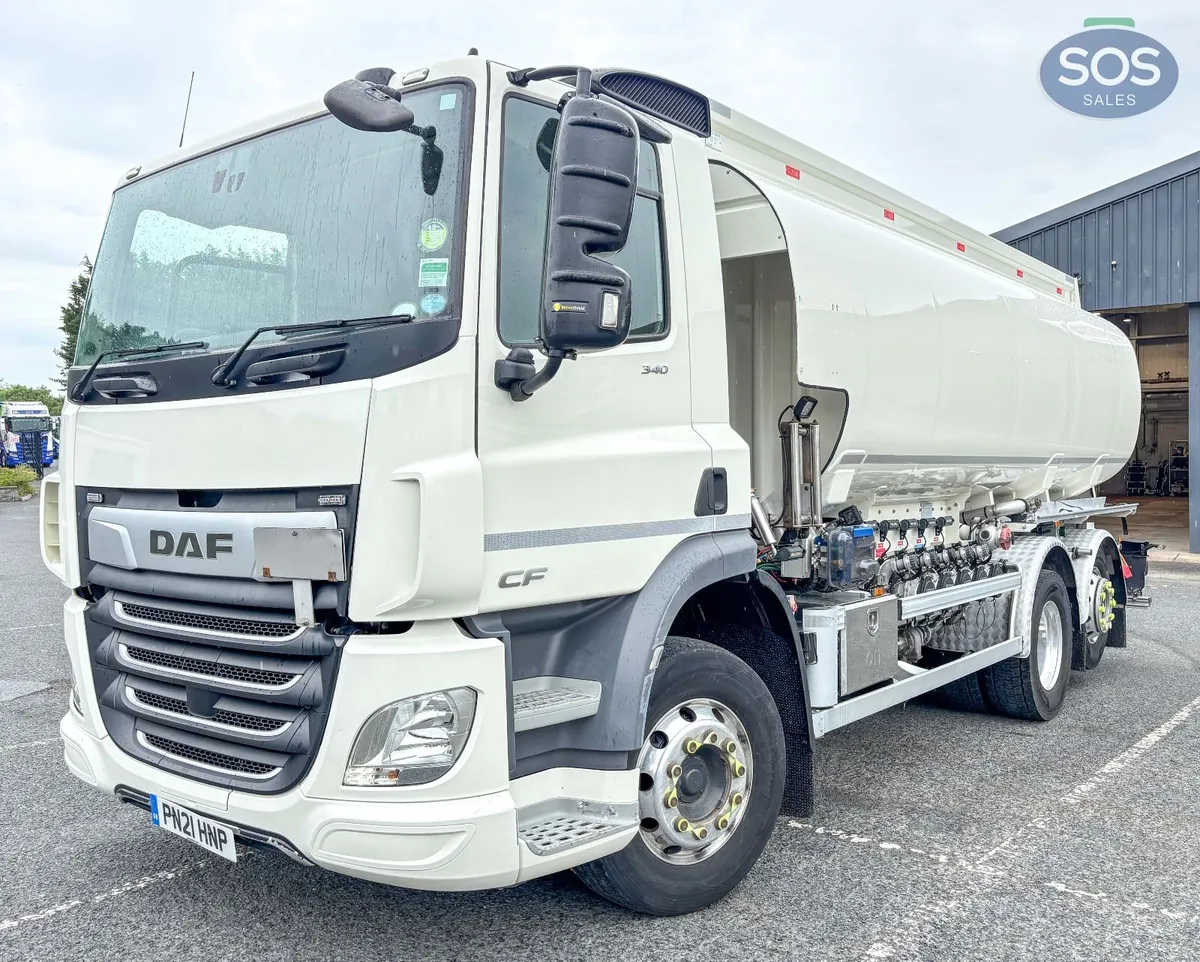 2021 DAF CF 340 FAN Rigid Tanker - Image 1
