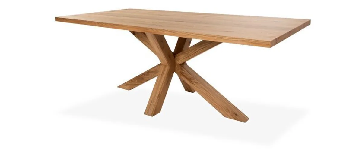 Oak 2M Rectangular Dining Table - Image 1
