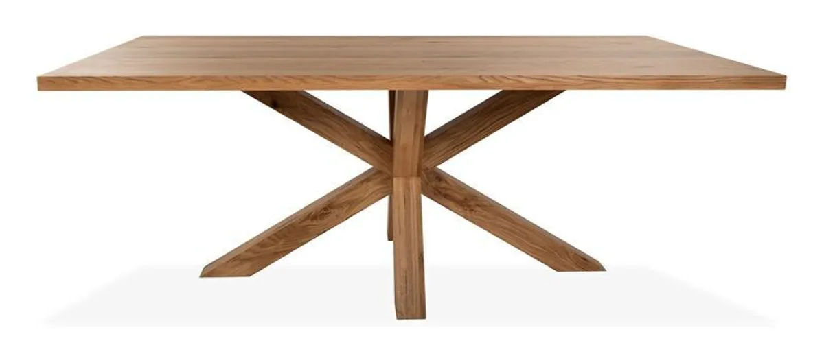Oak 2M Rectangular Dining Table - Image 2