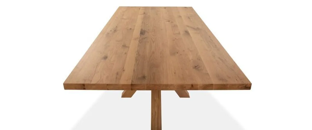 Oak 2M Rectangular Dining Table - Image 3