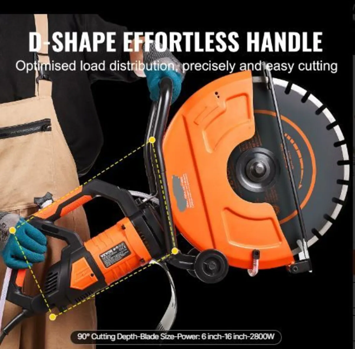 16"/40.6 cm Electric Concrete Saw - Image 2