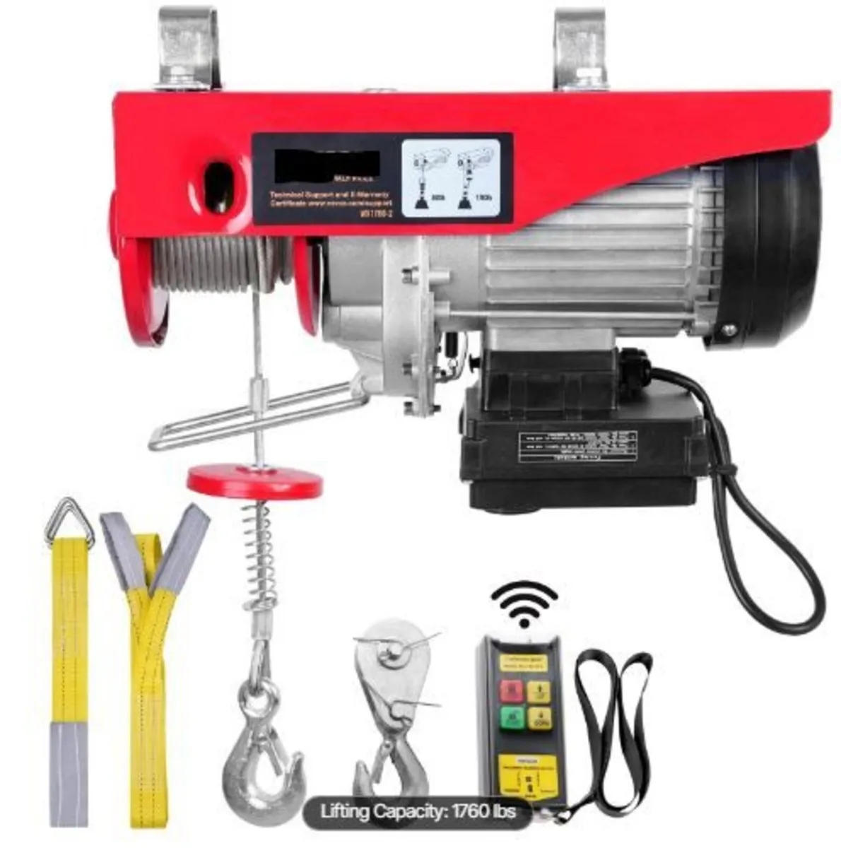 Electric Hoist, 798 kg Lifting Capacity, 1450W - Image 1