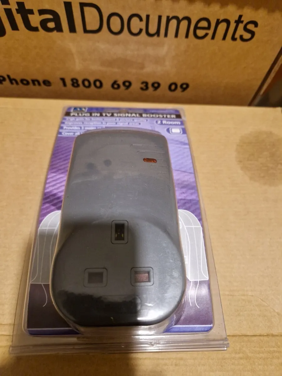 NEW & SEALED MASTERPLUG Plug In TV Signal Booster - Image 3