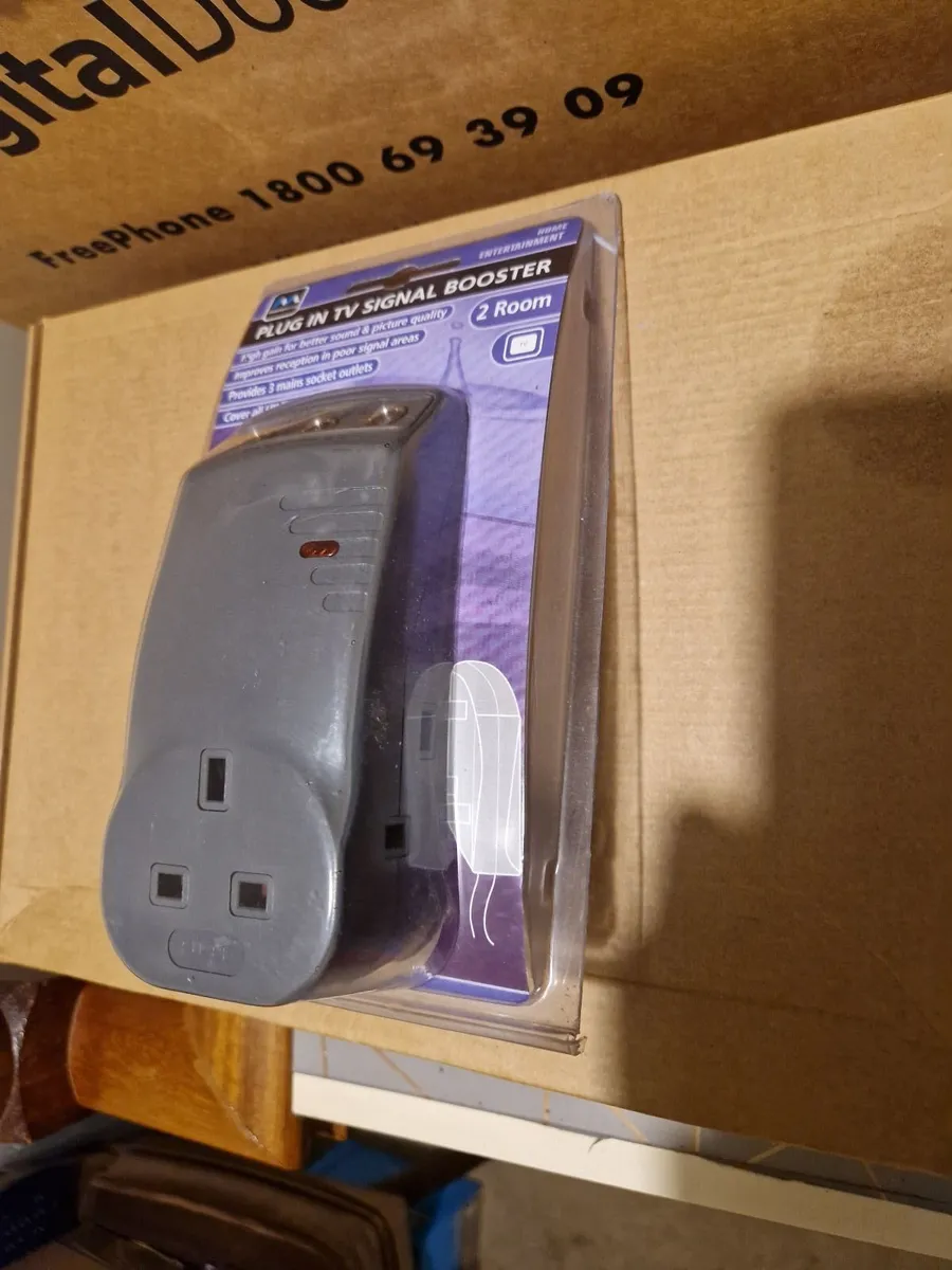 NEW & SEALED MASTERPLUG Plug In TV Signal Booster - Image 2