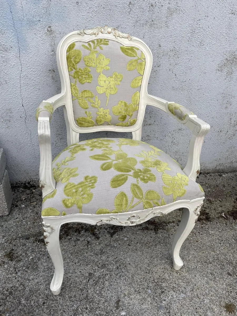 Antique Style Painted Armchair - Image 1