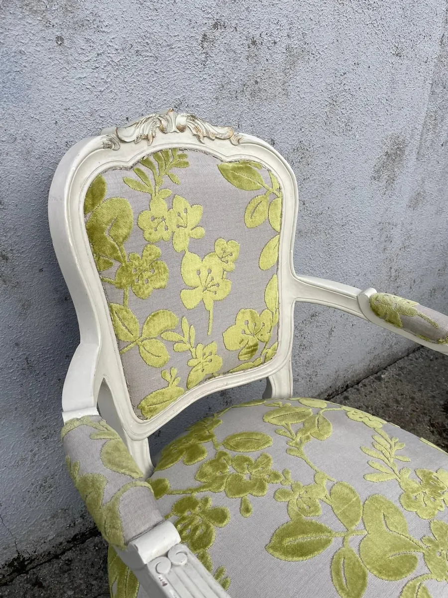 Antique Style Painted Armchair - Image 2