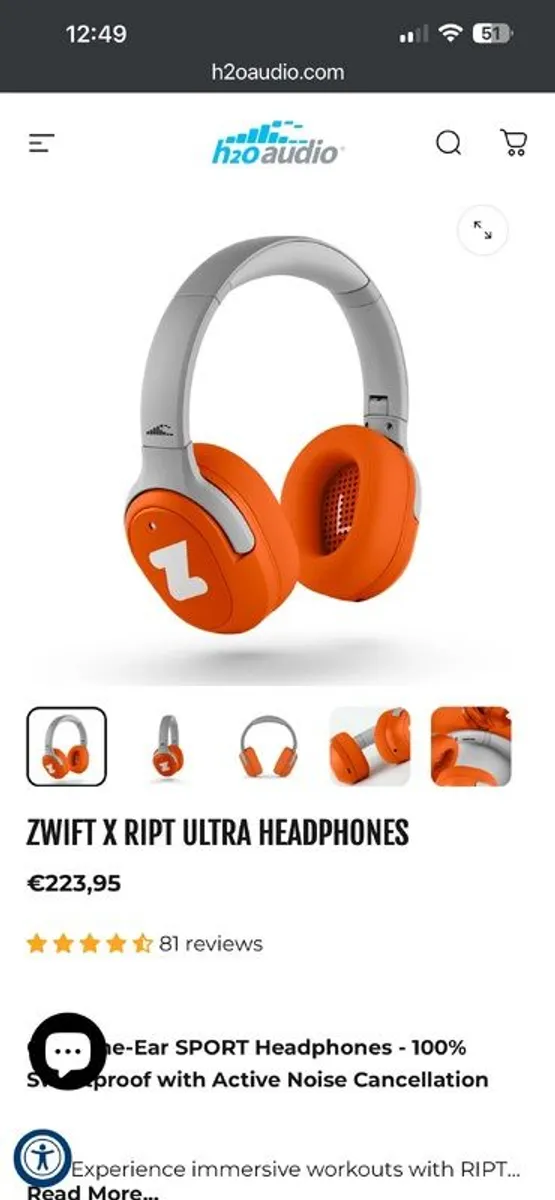 Zwift X Ript Ultra Headphones - Image 1