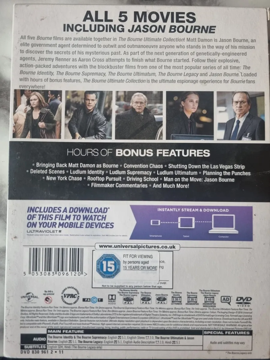 The Ultimate Bourne Collection 5 Movie Collection - Image 2