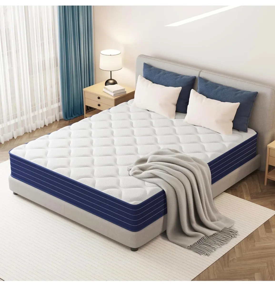 5FT King Size Mattress  25cm Medium Firm Support, - Image 3