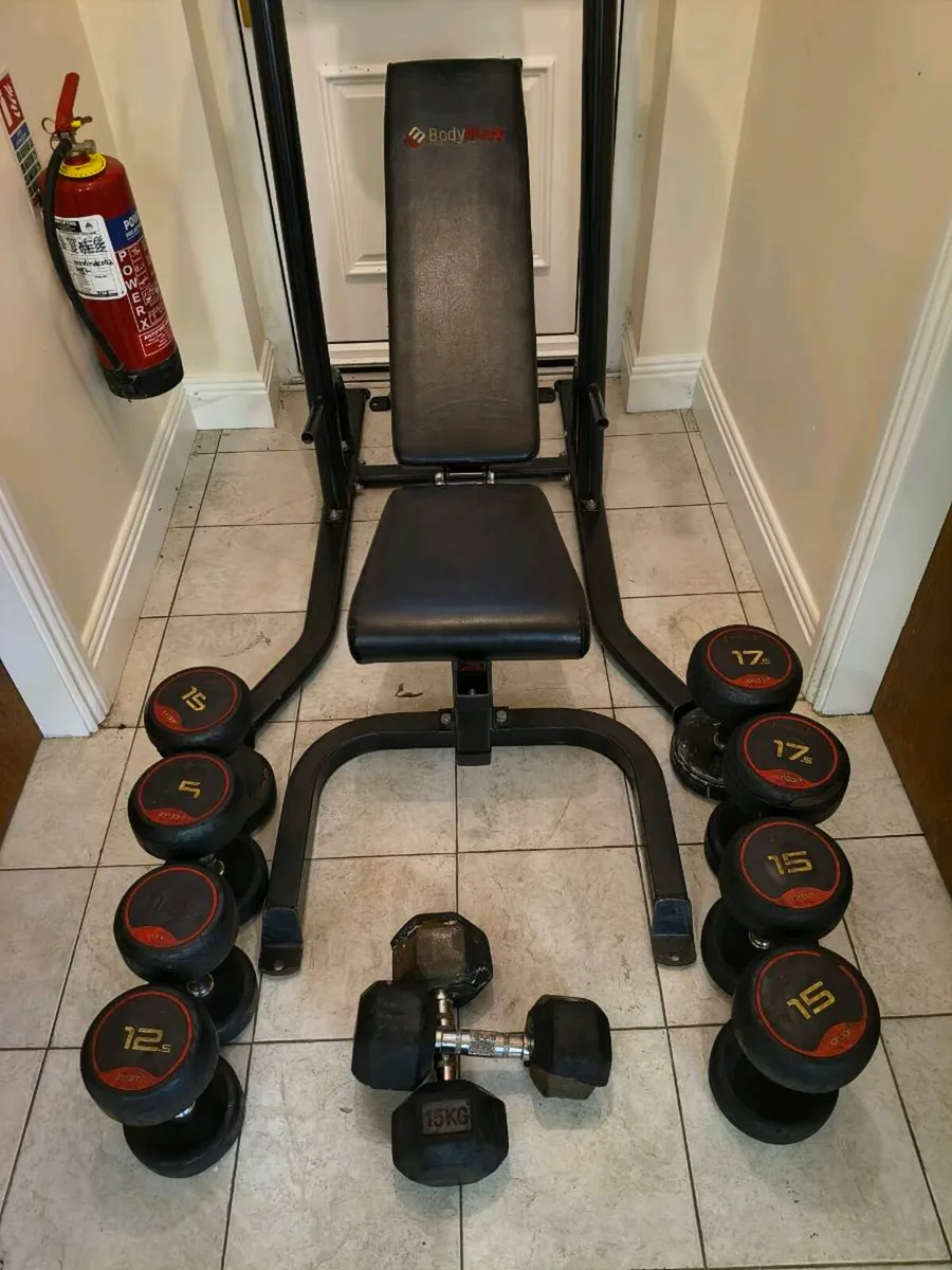Gym Benches & Dumbbells - Image 3