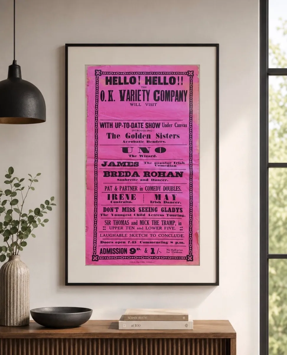 Rare Original Ok Variety Company Vintage Poster - Image 3