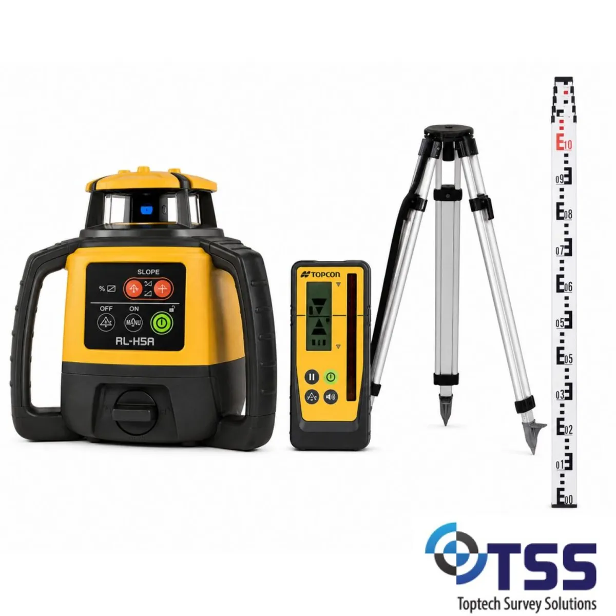 Topcon Laser Level RL-H5A with LS-100D T&S - Image 1