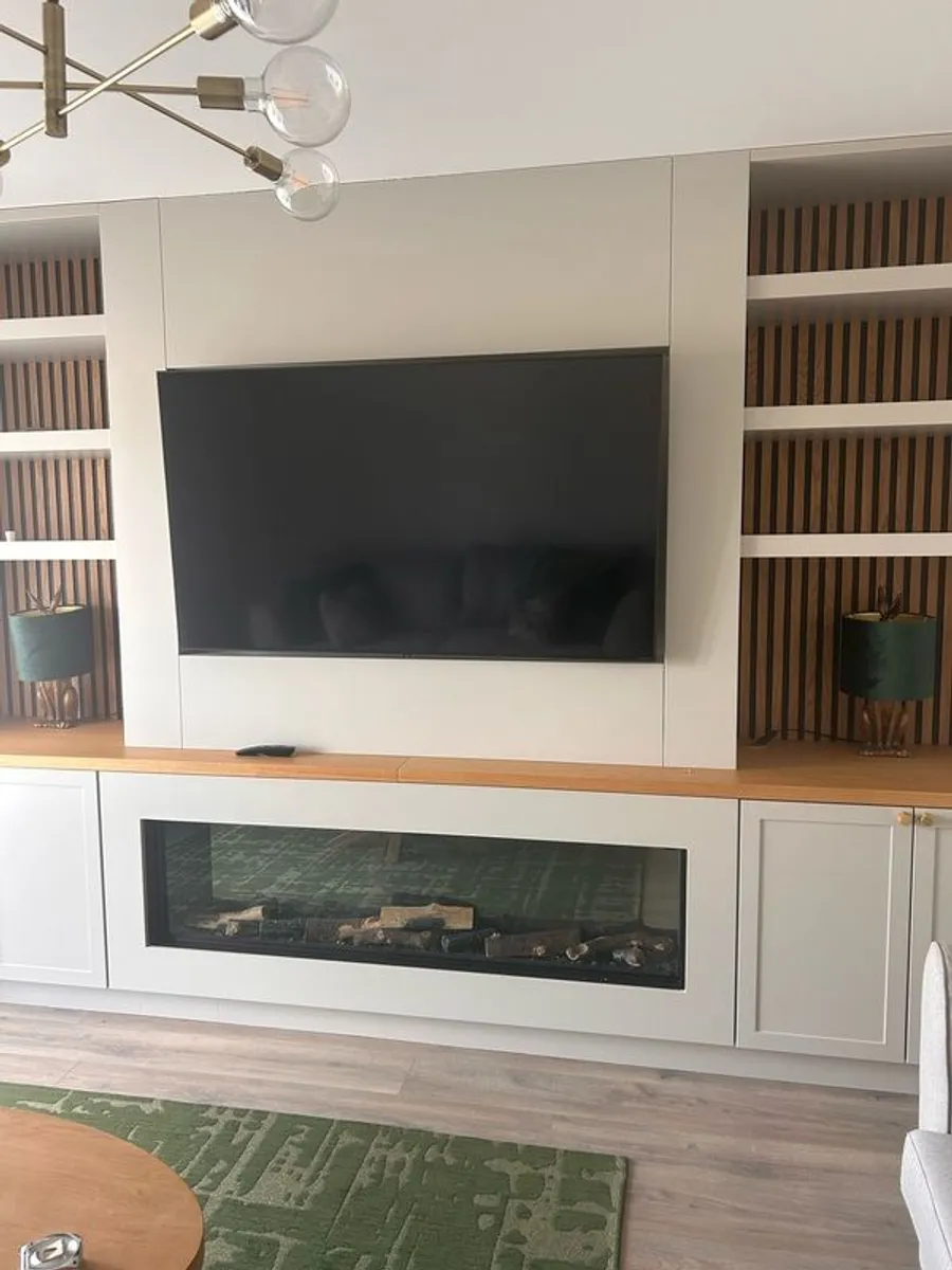 65" Tv with wall mounted bracket - Image 1
