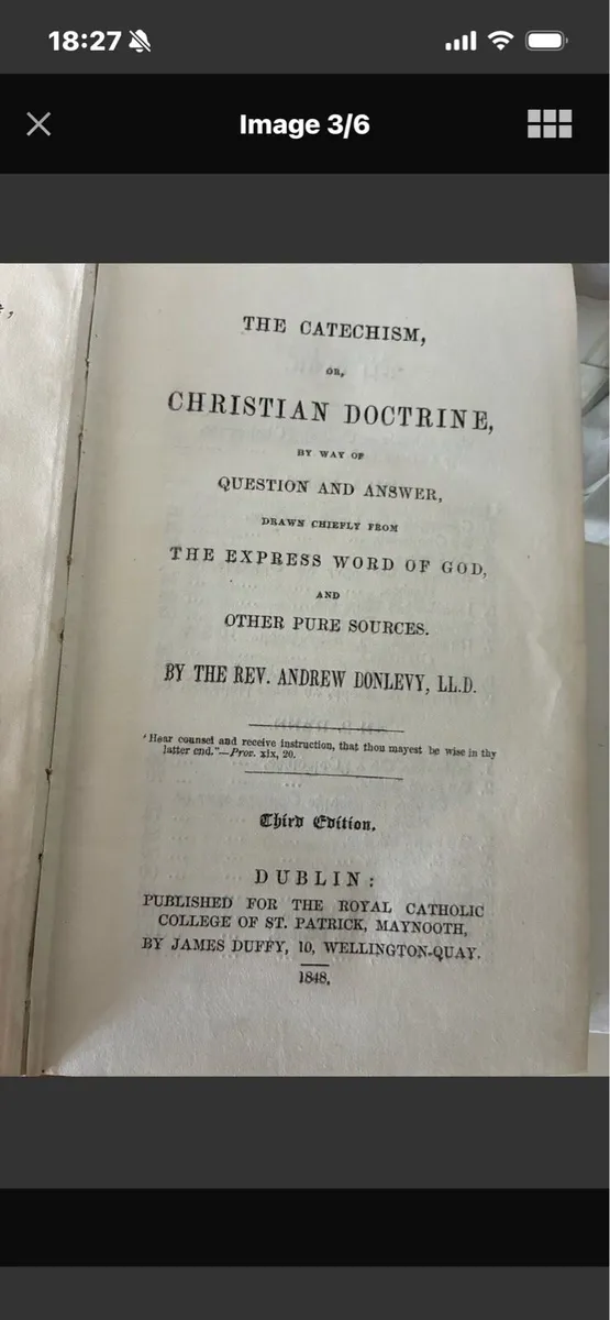 Donleavy’s Irish Catechism - 1848 - Image 3