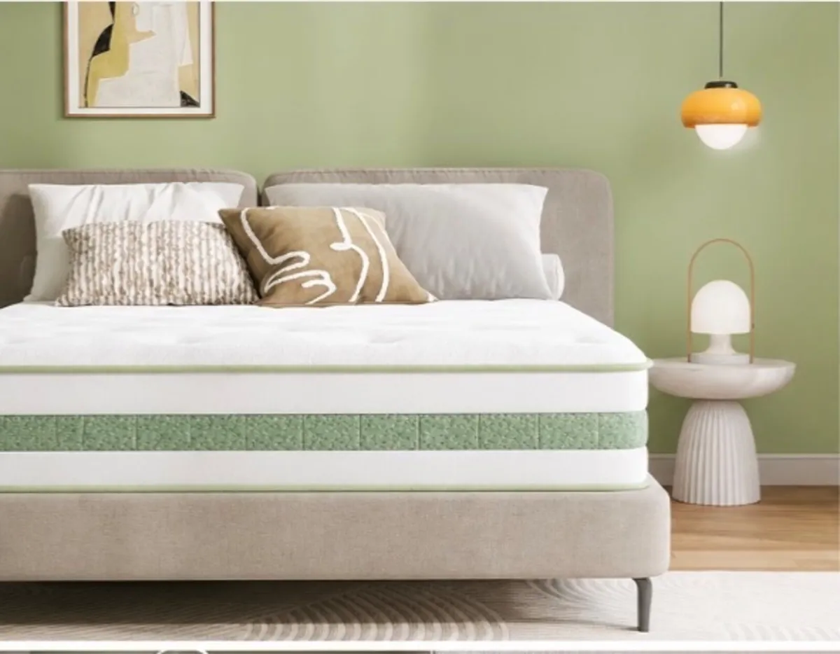 King Size Mattress 5FT, 10 Inch Gel Memory Foam Po - Image 3