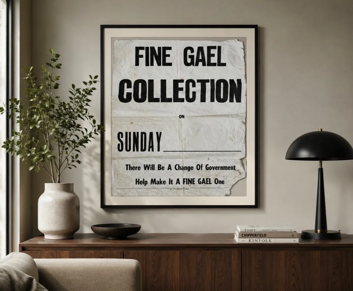 Poster, Old Irish Fine Gael Election Polling-Day - Image 2