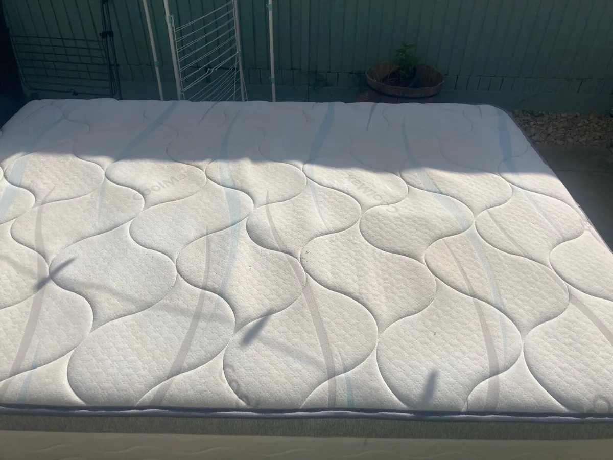 Double Divan Bed with Mattress & Headboard - Image 4