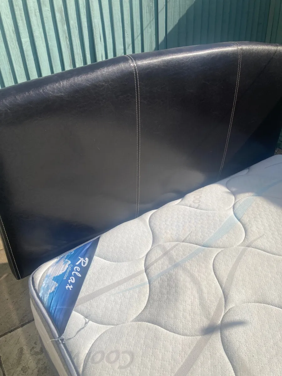 Double Divan Bed with Mattress & Headboard - Image 2