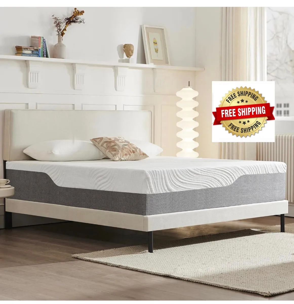 King Mattress, Memory Foam Mattress, Medium Firm, - Image 1