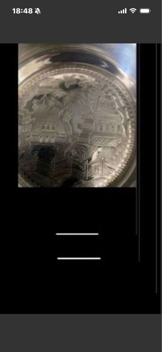 Silver Plate Wine Bottle Coaster - Image 3