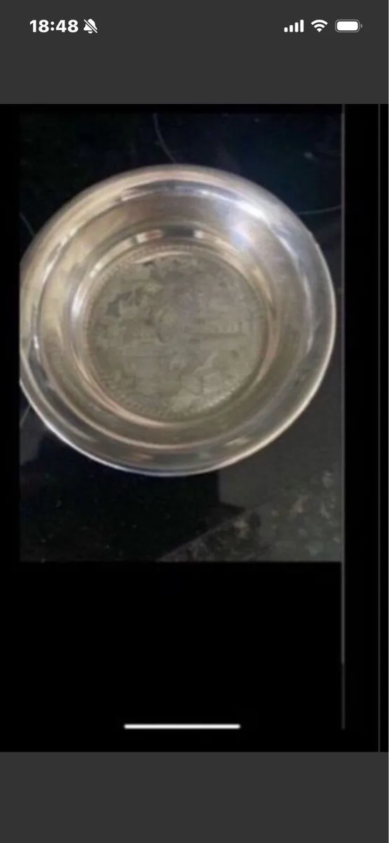 Silver Plate Wine Bottle Coaster - Image 1