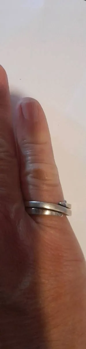 Heavy FOSSIL sterling silver ring - Image 3