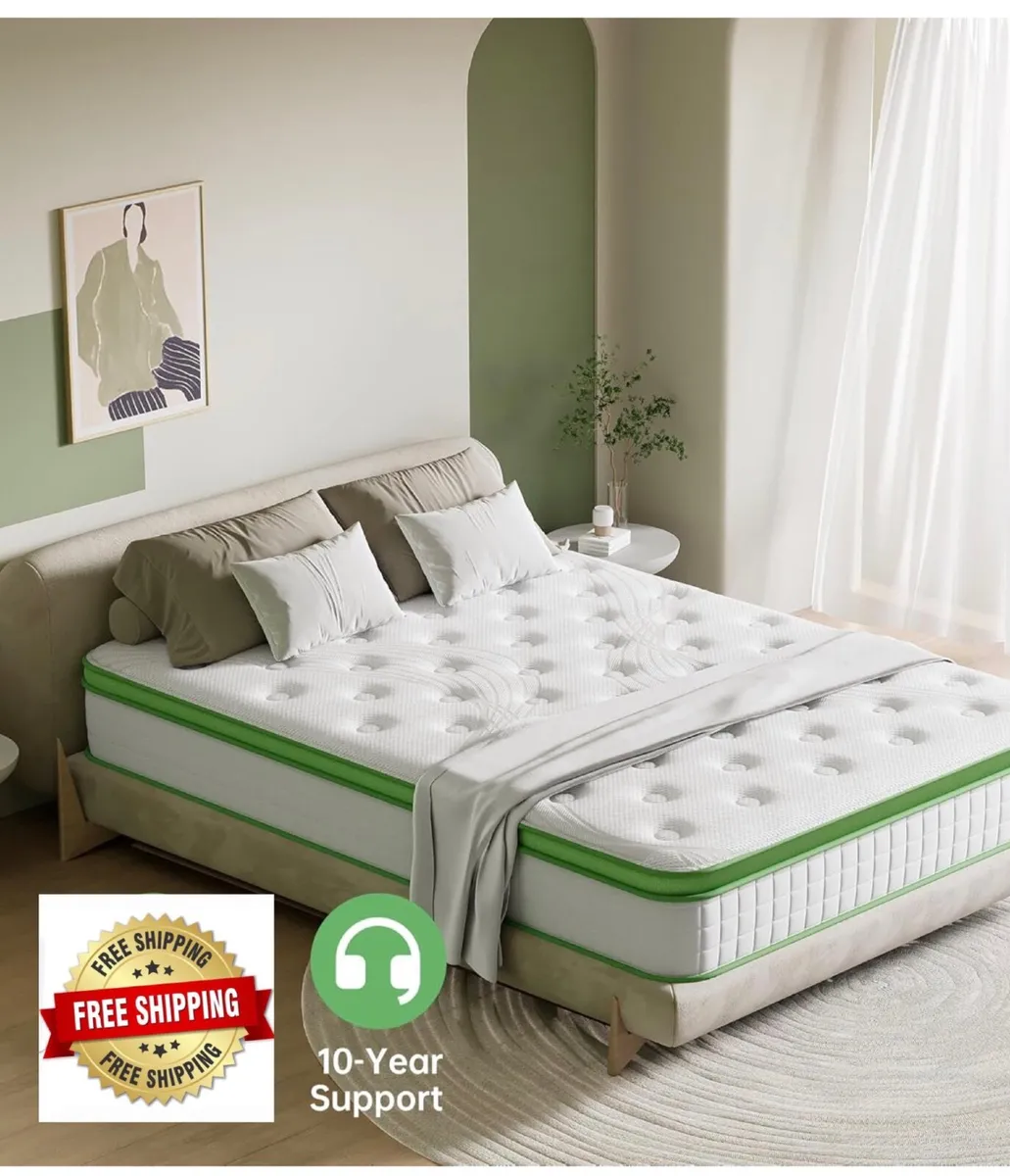 King Mattress 5FT, 10 Inch Hybrid Mattress, Gel Me - Image 1