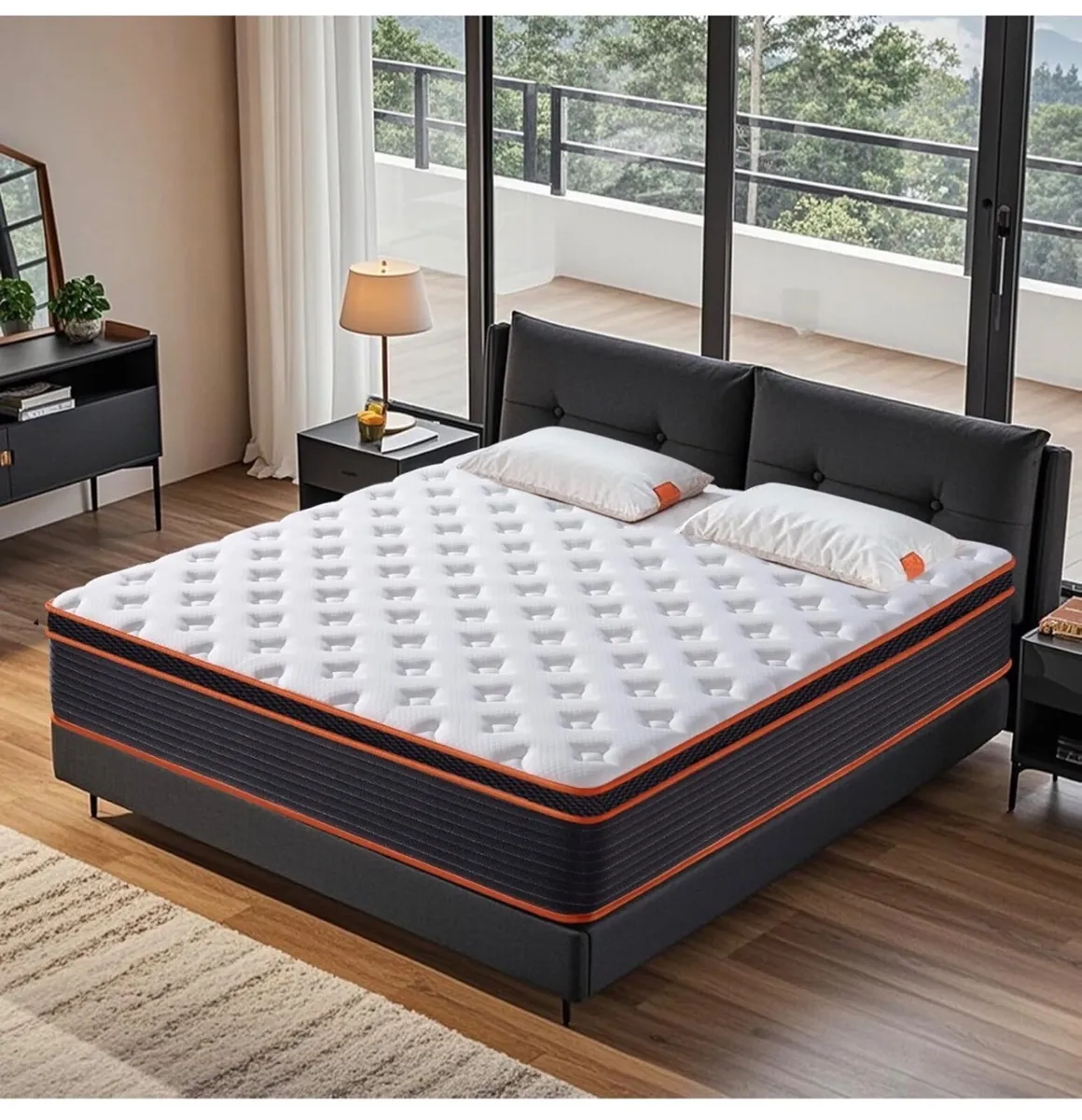 5FT King Size Mattress 9.1 Inch, Hybrid Gel Memory - Image 4