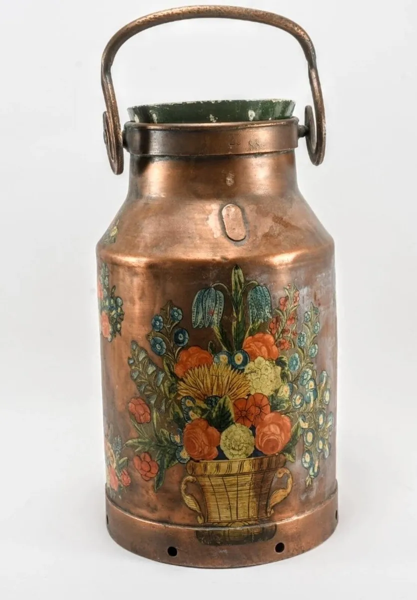 Heavy vintage German Milk churn stamped - Image 1