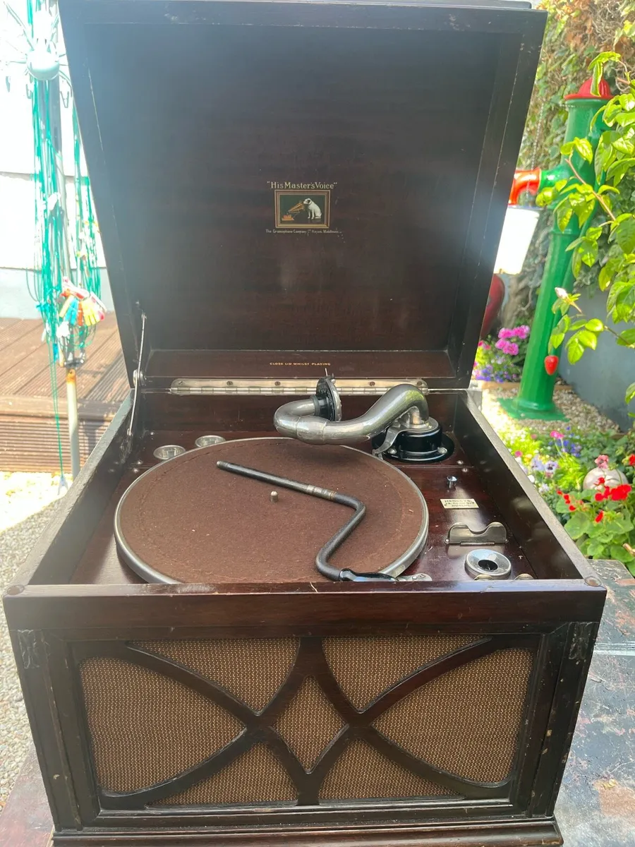 Antique HMV Gramophone - Image 1