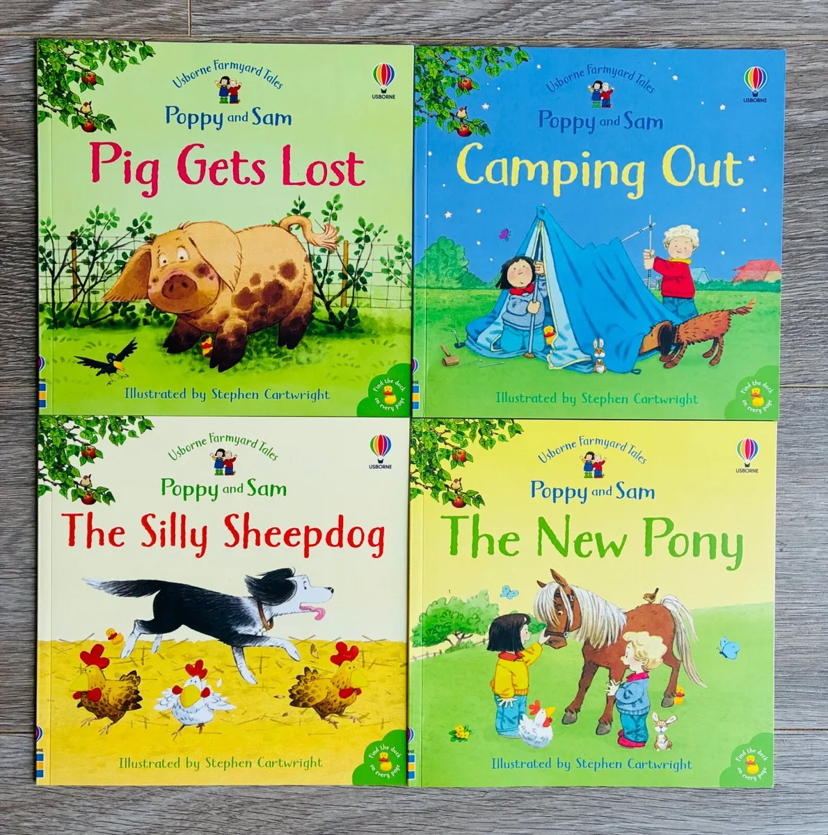 NEW Usborne Farmyard Tales Books - Poppy & Sam Boo