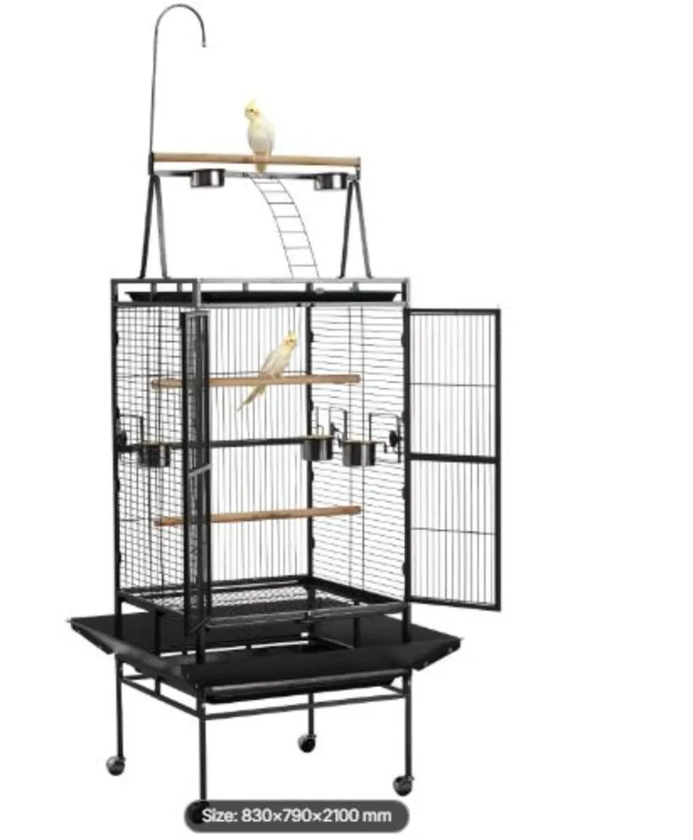Bird Cage, 830 x 790 x 2100 mm, Open Flat Top, - Image 1