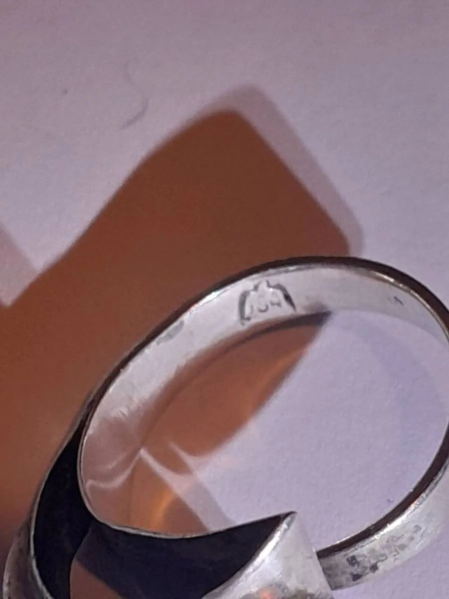 Heavy Navajo Sterling silver ring - Image 3