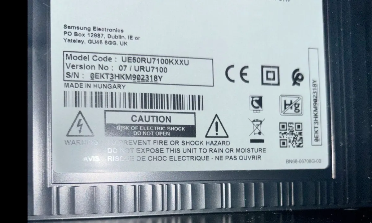 50” Samsung Crystal 4k Ultra HD Smart Tv - Image 3
