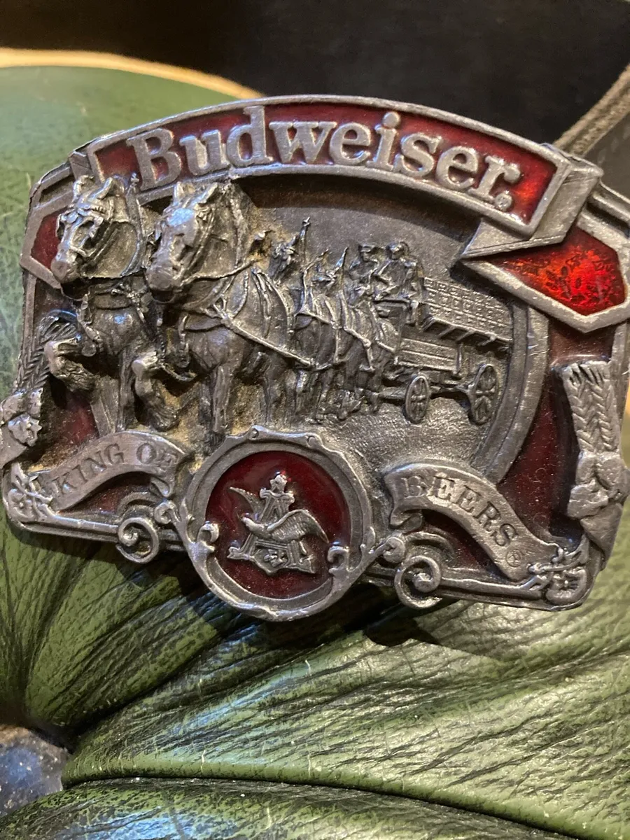 Vintage Budweiser belt buckle - Image 1