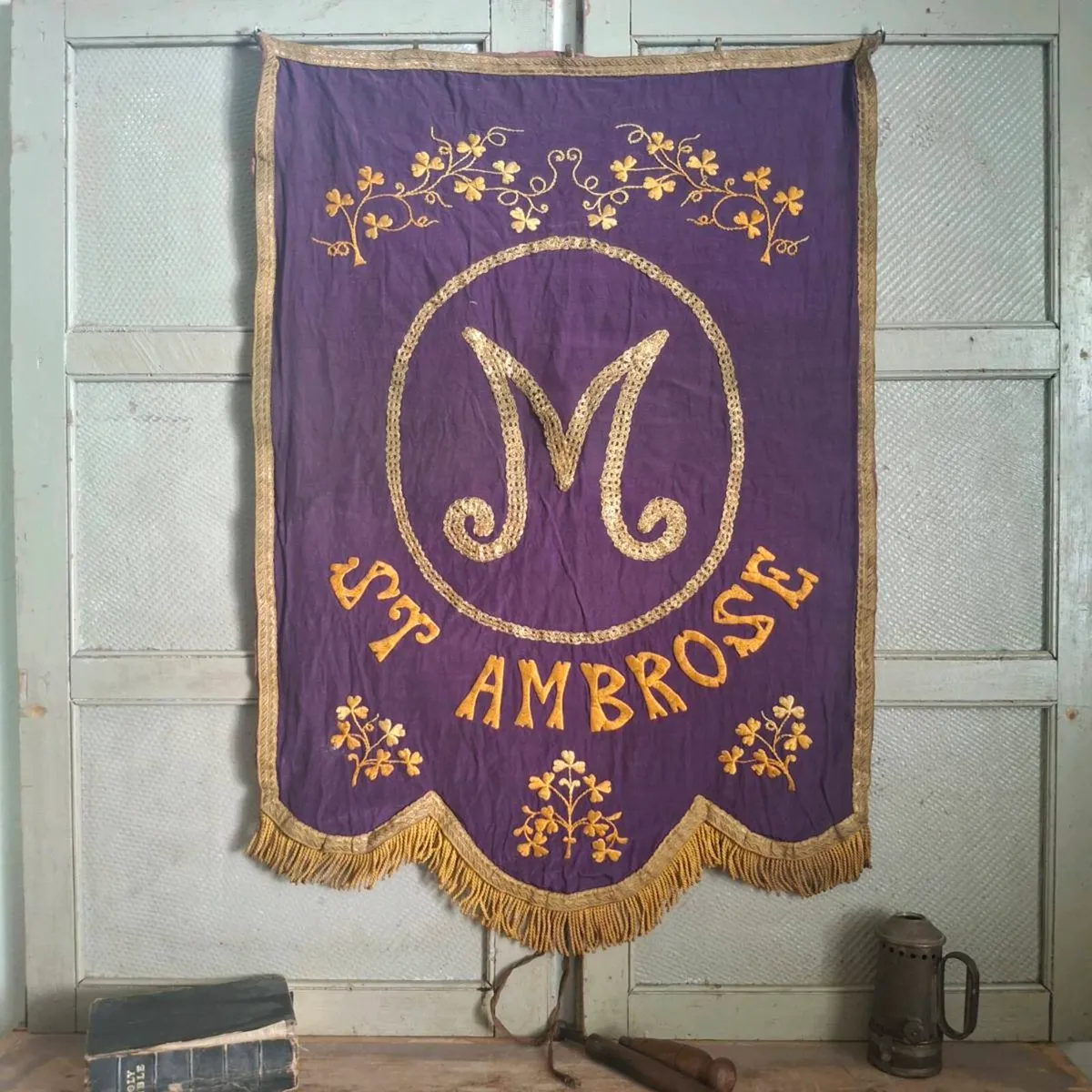 Victorian Catholic Procession Banner - Image 1