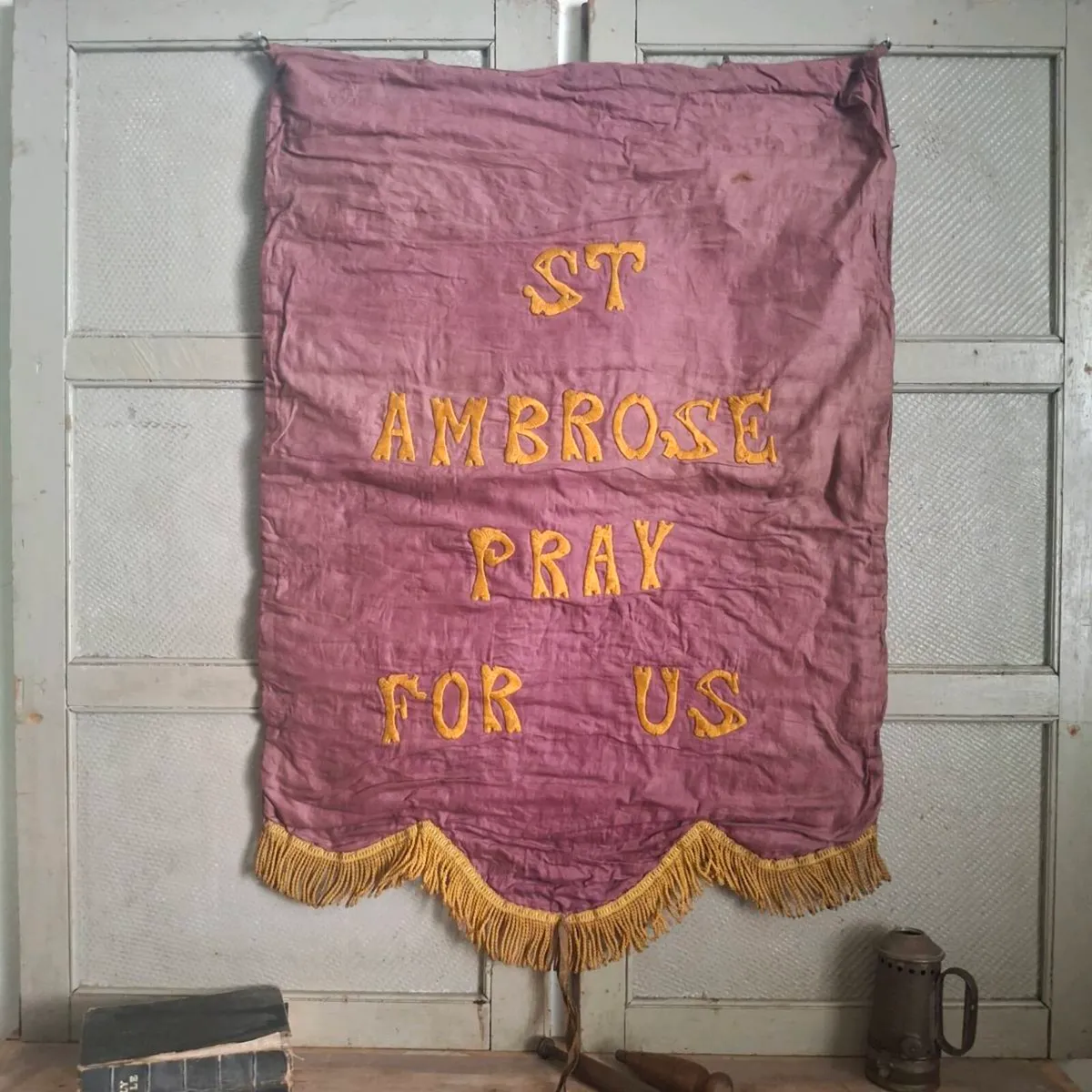 Victorian Catholic Procession Banner - Image 2