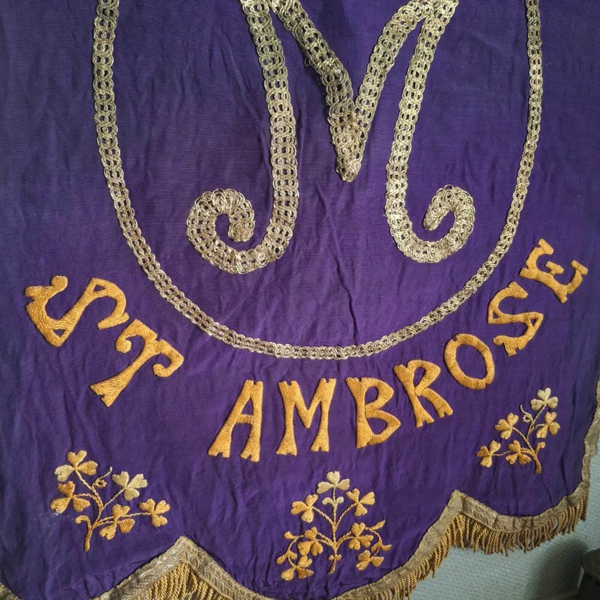 Victorian Catholic Procession Banner - Image 3