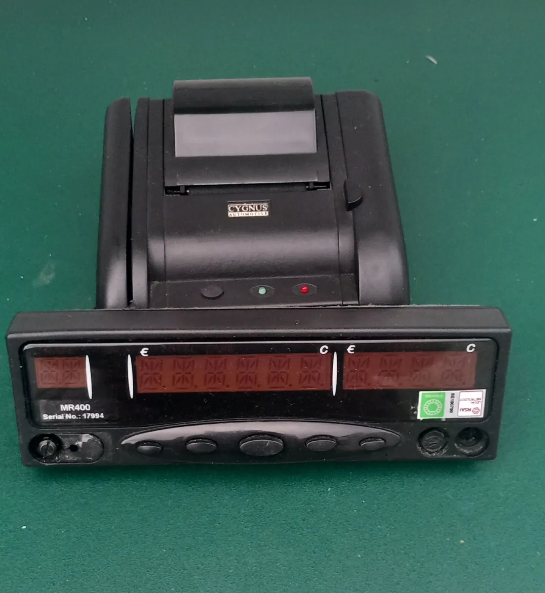 Taxi meter and printer
