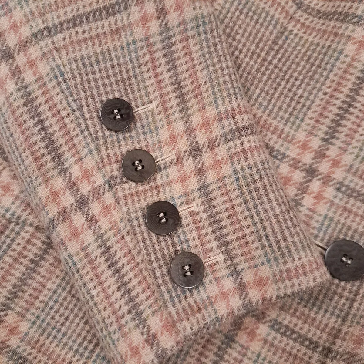 Helen McAlinden Brown Checked Wool Blazer 10UK - Image 3
