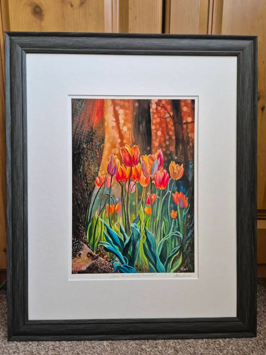 Where the hedgehog dreamed - Art Print - Image 1