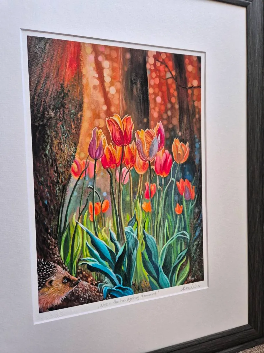 Where the hedgehog dreamed - Art Print - Image 2