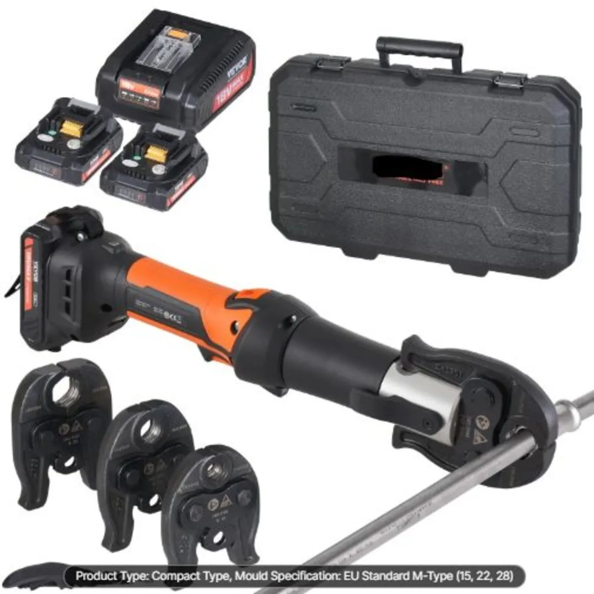 Press Tool and Battery Kit, Press Tool, Electric - Image 1