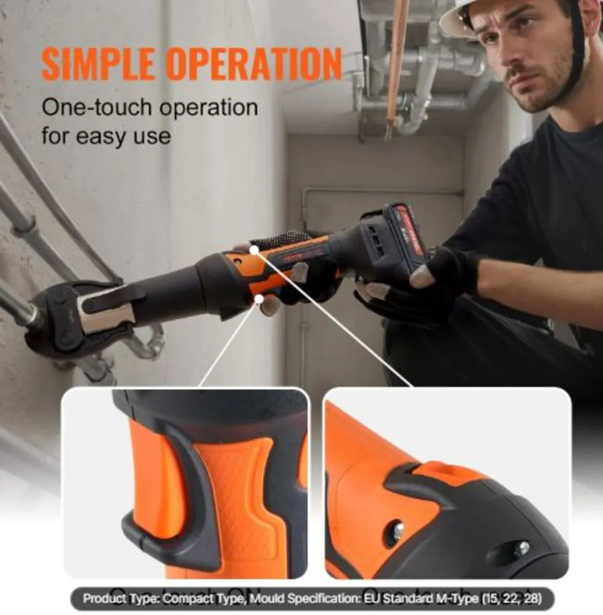 Press Tool and Battery Kit, Press Tool, Electric - Image 3
