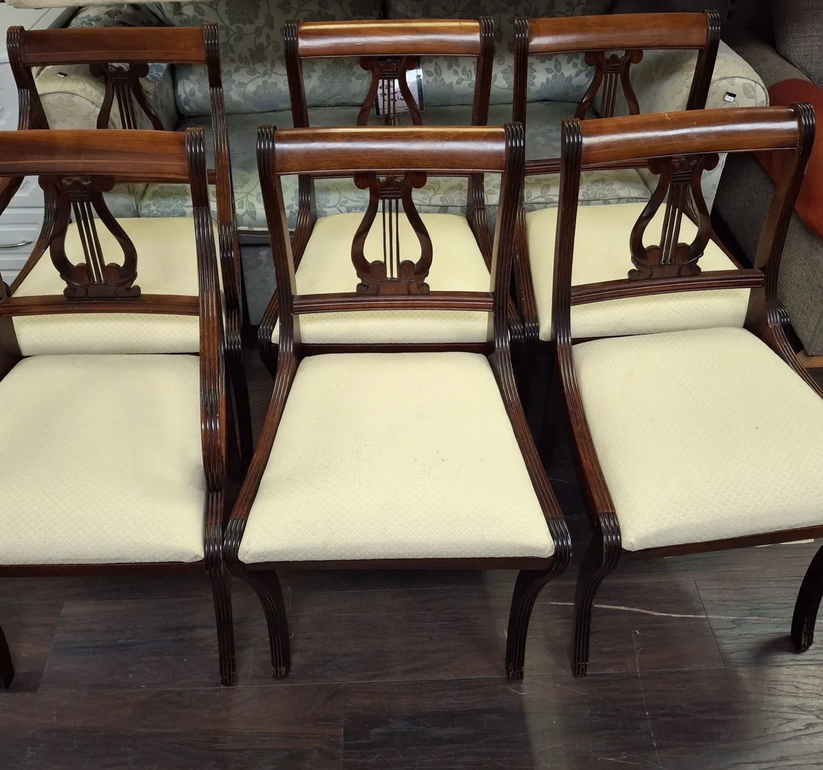 6 Antique Chairs - Image 2