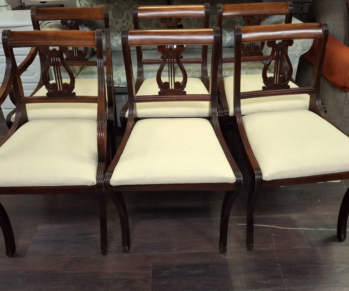 6 Antique Chairs - Image 3