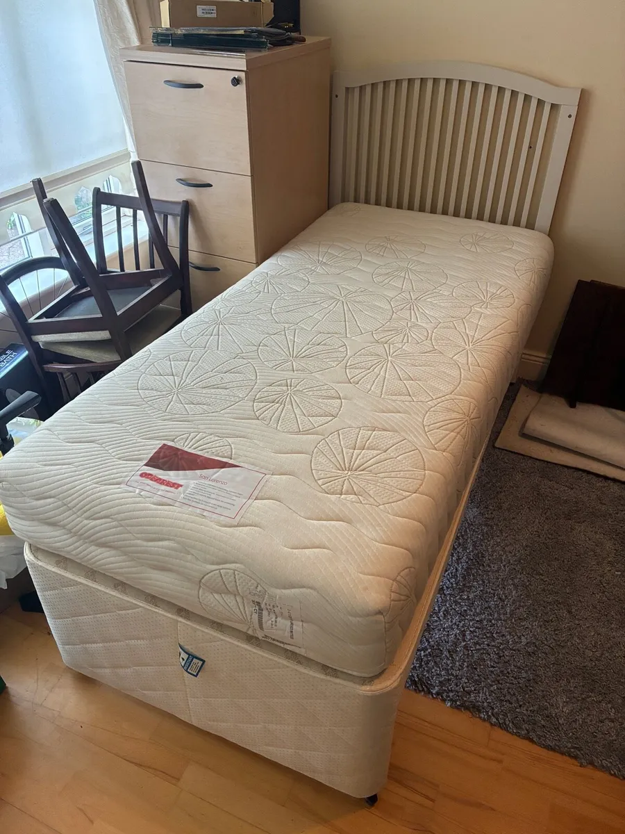 Single Divan Bed with Trundle Guest Bed - Image 3