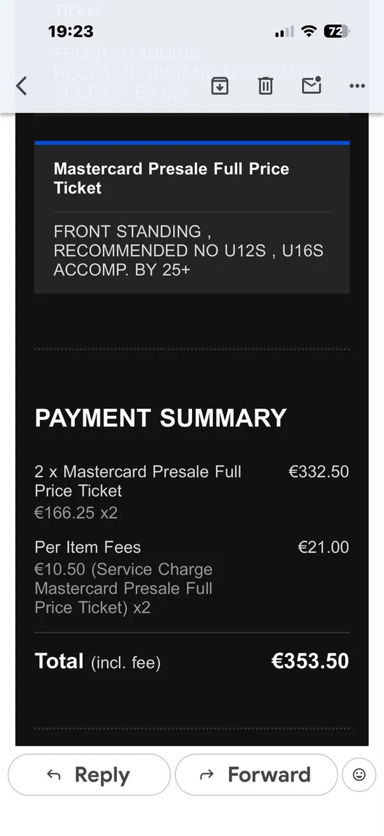 2 Luke Combs tickets, Slane Castle, Front Standing - Image 1